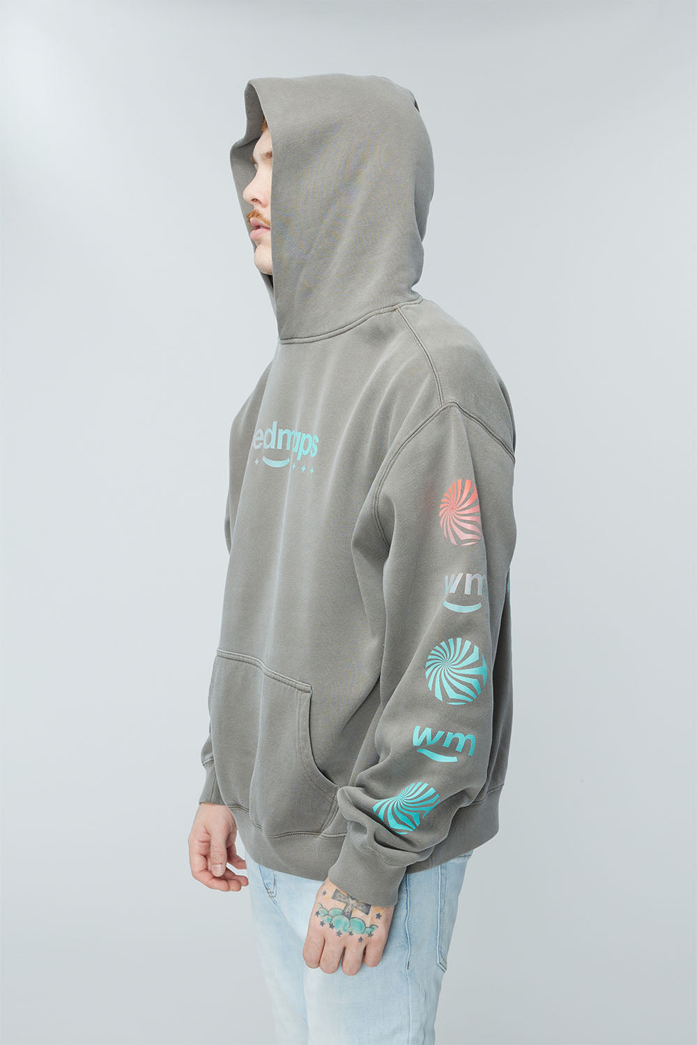 Geo Hooded Pullover