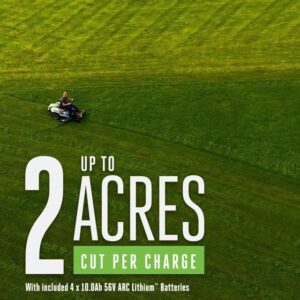 EGO Power 42 Inch 56 Volt Lithium Battery Zero Turn Riding Mower (Charger Included)